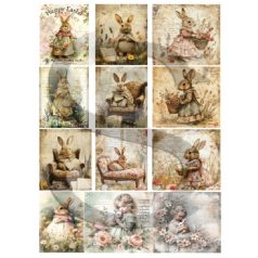    Rizspapír - A4 - 21x30 cm - Húsvéti miniképek 2. - CK-5079