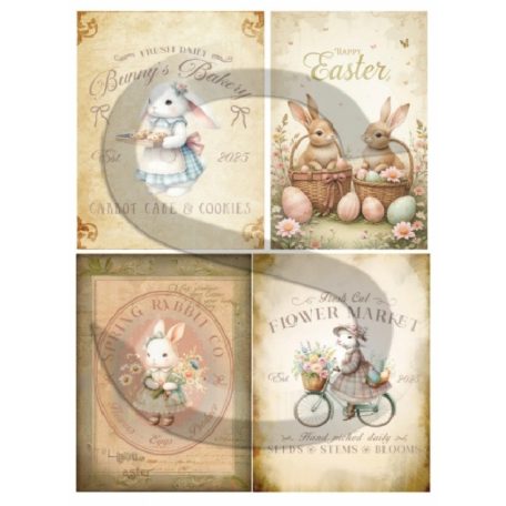 Rizspapír - A4 - Húsvéti nosztalgiaképek 2. - CK-5081