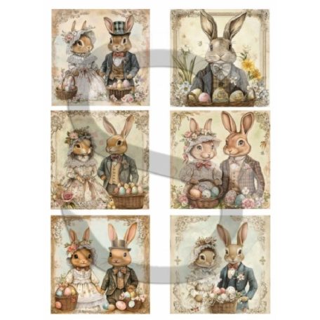 Rizspapír - A4 - Húsvéti nosztalgiaképek 2. - CK-5082