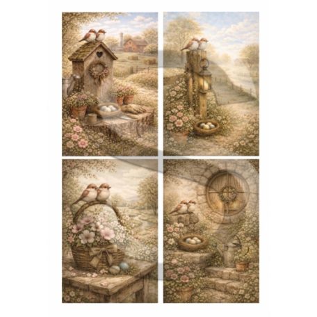 Rizspapír - A4 - Tavasz a farmon - CK-5090