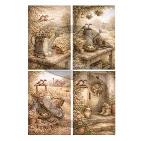 Rizspapír - A4 - Tavasz a farmon 2. - CK-5091