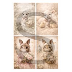 Rizspapír - A4 - Húsvéti nosztalgia képek 3. - CK-5093