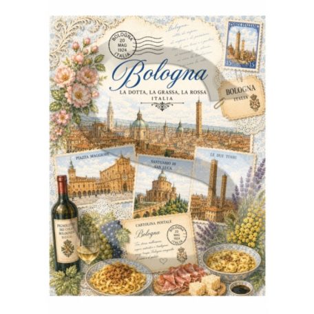 Rizspapír - A4 - Utazás - Itália - Bologna - CK-5262