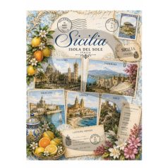 Rizspapír - A4 - Utazás - Itália - Sicilia - CK-5271