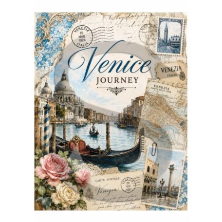 Rizspapír - A4 - Utazás - Itália - Venice - CK-5274