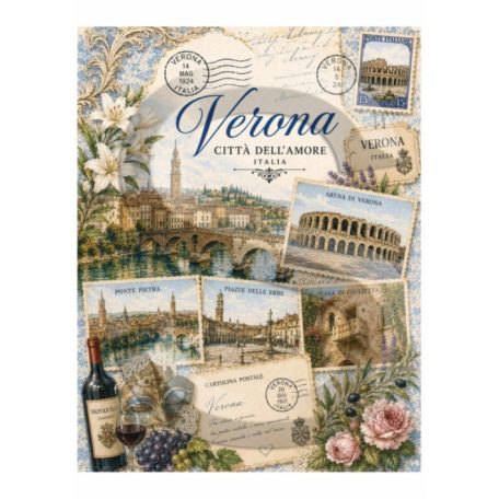 Rizspapír - A4 - Utazás - Itália - Verona - CK-5275