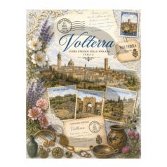 Rizspapír - A4 - Utazás - Itália - Volterra - CK-5276