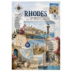   Rizspapír - A4 - Utazás - Görögország - Rodosz - CK-5283