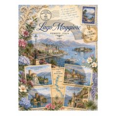   Rizspapír - A4 - Utazás - Itália -  Lago Maggiore - CK-5287
