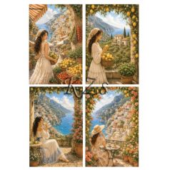   Rizspapír - A4 - Romantikus Itália – Amalfi finomságai 3. - CK-5294