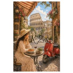   Rizspapír - A4 - Romantikus Itália –Dolce Vita Rómában 1. - CK-5297