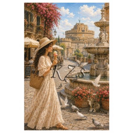  Rizspapír - A4 - Romantikus Itália –Dolce Vita Rómában 2. - CK-5298
