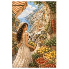   Rizspapír - A4 - Romantikus Itália – Piac Amalfiban - CK-5307