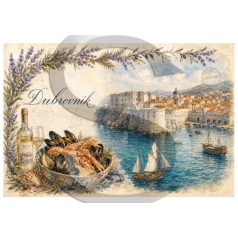 Rizspapir - A4 - Horvátország - Dubrovnik - CK-5337