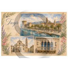 Rizspapir - A4 - Horvátország - Trogir - CK-5348
