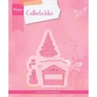 Marianne vágósablon, falu téli dekoráció