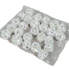 Rattan golyó - Fehér - 3 cm - 20 db/ csomag 