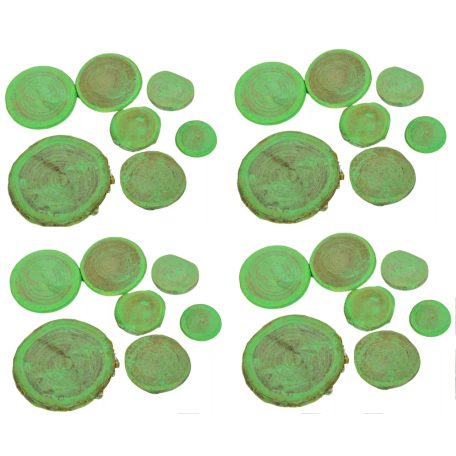 Fa szelet mix - Zöld -  22 dkg/csomag