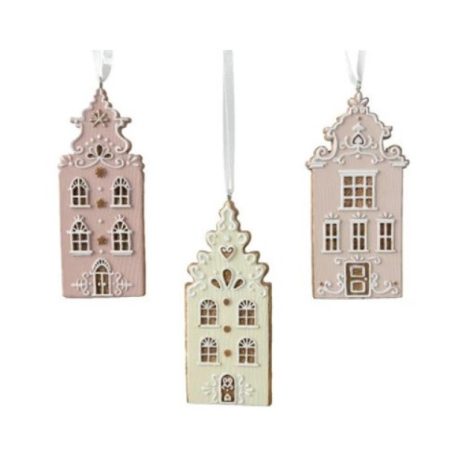 Karácsonyfadisz - Házikó - 3 féle - 10,7 cm
