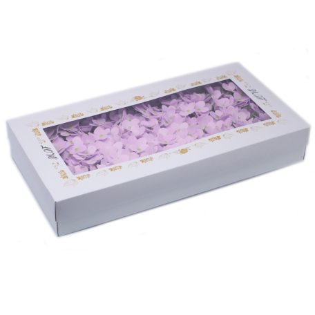 Szappanvirág - Hortenzia - Lila - 6x8 cm - 36 db/doboz