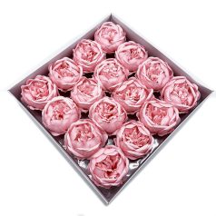   Szappanvirág - Peonia - Rózsaszín - 6,8x6,8x4,4 cm - 16 db /doboz