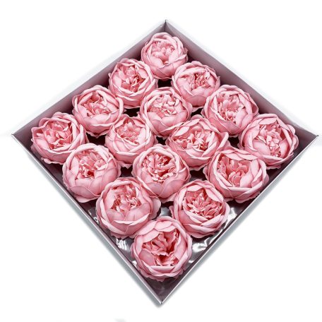 Szappanvirág - Peonia - Rózsaszín - 6,8x6,8x4,4 cm - 16 db /doboz