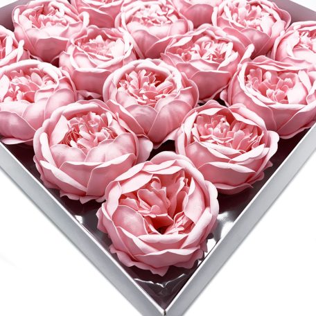 Szappanvirág - Peonia - Rózsaszín - 6,8x6,8x4,4 cm - 16 db /doboz