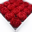 Szappanvirág - Peonia - Piros - 6,8x6,8x4,4 cm - 16 db /doboz