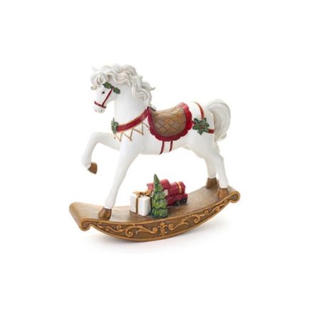 Hintaló fehér csomagokkal - 39x7x30 cm