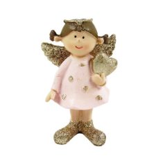 Angyal figura ülő - 2 féle - 6,5x6,3x8 cm 