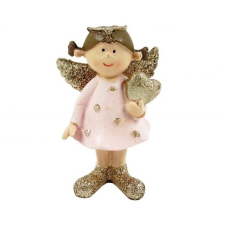 Angyal figura ülő - 2 féle - 6,5x6,3x8 cm 