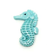 Csikóhal öntapadós - 4,3 cm - türkiz 