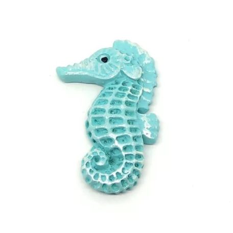 Csikóhal öntapadós - 4,3 cm - türkiz 