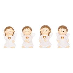 Angyal álló glitteres 2 féle - 2,5x2,5x3 cm 