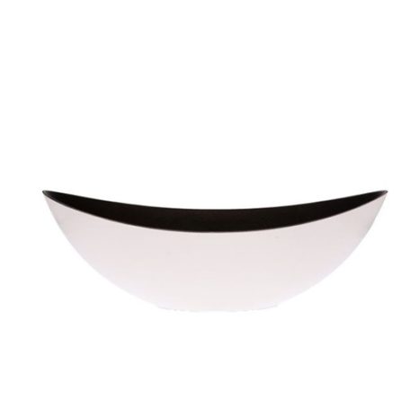 Csónak alakú kaspó - Fehér - 55x13,5x17,5 cm  