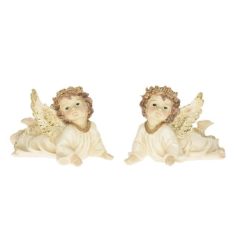 Angyal LED-es fekvő - 2 féle - 17x10,5x12 cm 