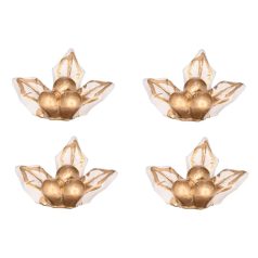 Magyal dekor - 3,5x2,8x1,9 cm - 4 db/csomag