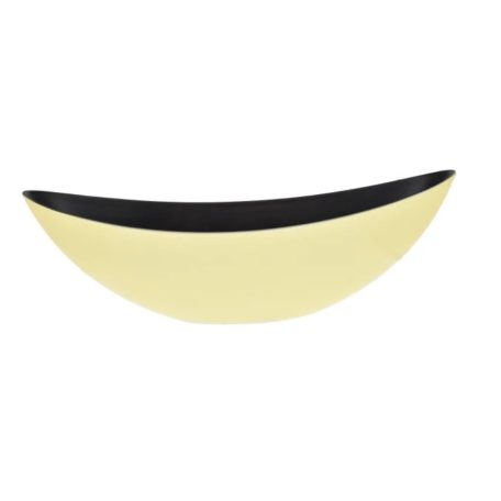 Csónak alakú kaspó - Sárga - 55x18x15 cm