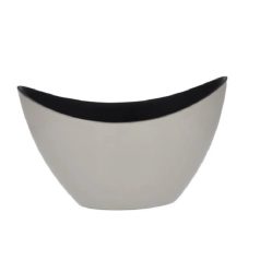 Csónak alakú kaspó - Szürke - 20x9x12 cm 