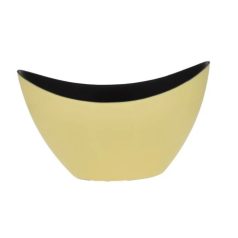 Csónak alakú kaspó - Sárga - 20x12x9 cm