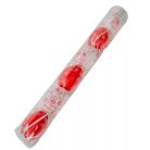 Tojás akasztós - Piros-fehér - 6 cm - 6 db/csomag