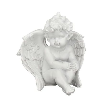 Angyal figura ülő - 9,5x8x9,8 cm