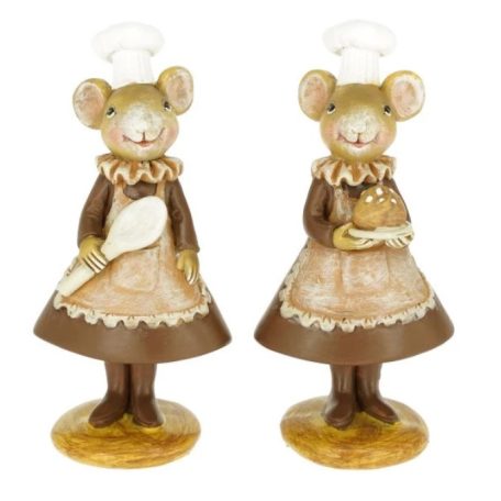 Egér sütivel, kanállal - 2 féle - 13x6x4,5 cm