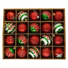 Gömb válogatás - 31x25x6 cm - 20 db/csomag