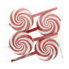 Cukorka glitteres akasztós - 18 cm