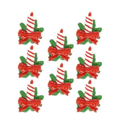  Gyertya masnival, öntapadós - 2,2x0,9x3 cm - 8 db/csomag