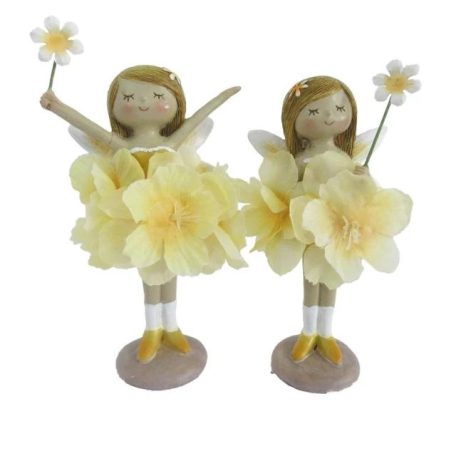 Tündér sziromruhában, virággal - 2 féle - 7x6x12 cm 