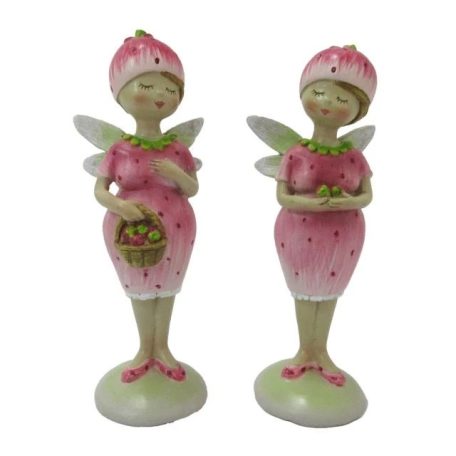 Tündér eperruhában, álló - 5x4,2x13,5 cm