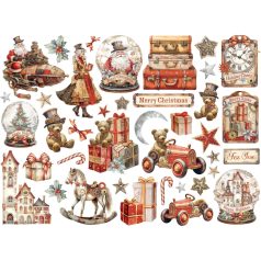   Stamperia kivágott formák - Gear Up For Christmas - DFLDC-102