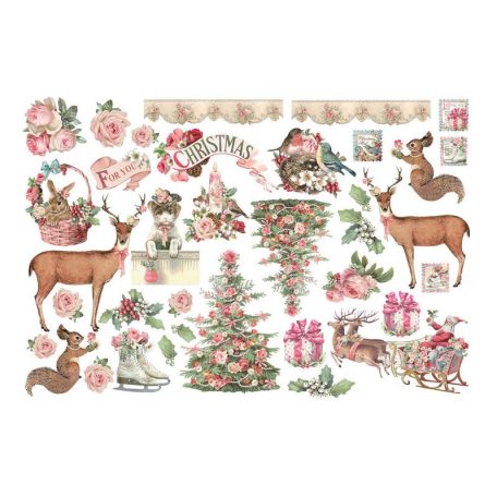 Stamperia kivágott forma - Pink Christmas - DFLDC-15 